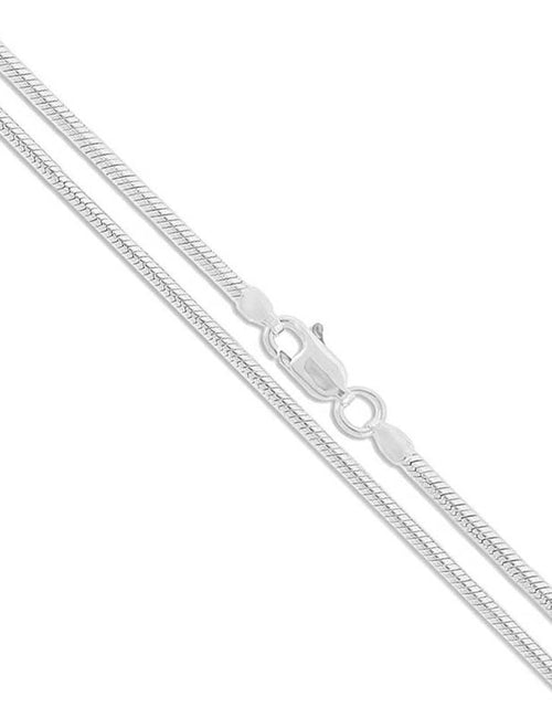 Load image into Gallery viewer, Sterling Silver 1MM Unisex Snake Chain Necklace by Donatello Gian
