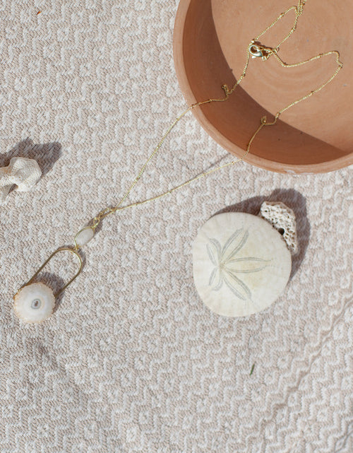 Load image into Gallery viewer, Solar Quartz Eye Necklace by SLATE + SALT
