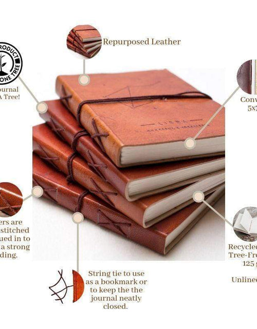 Load image into Gallery viewer, Another Adventure Quote Leather Journal by Soothi
