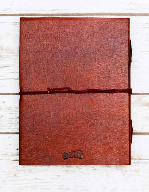 Load image into Gallery viewer, Buddha If You Want To Fly Quote Leather Journal - 8x6 Size by Soothi
