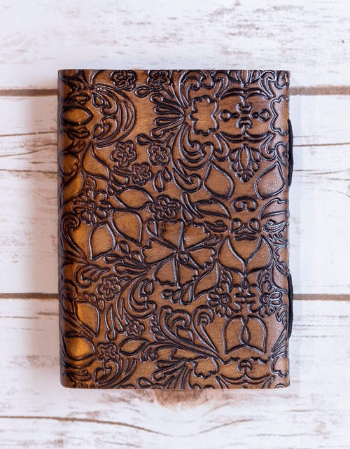 Load image into Gallery viewer, Floral Embossed Latch Journal by Soothi

