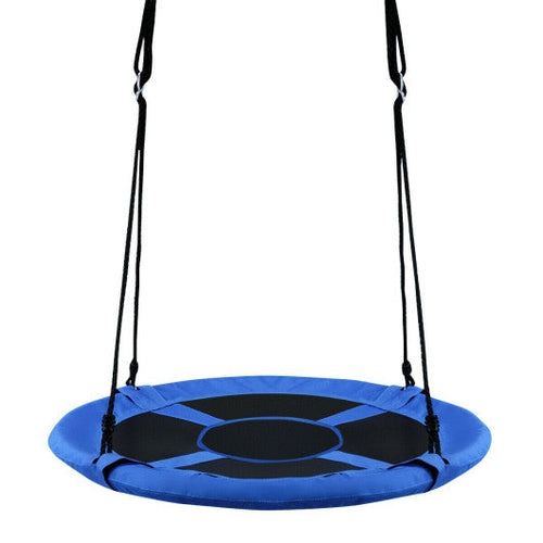 Load image into Gallery viewer, 40 Inch Flying Saucer Tree Swing Indoor Outdoor Play Set-Blue
