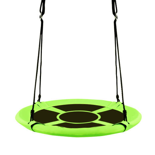 Load image into Gallery viewer, 40 Inch Flying Saucer Tree Swing Indoor Outdoor Play Set-Green
