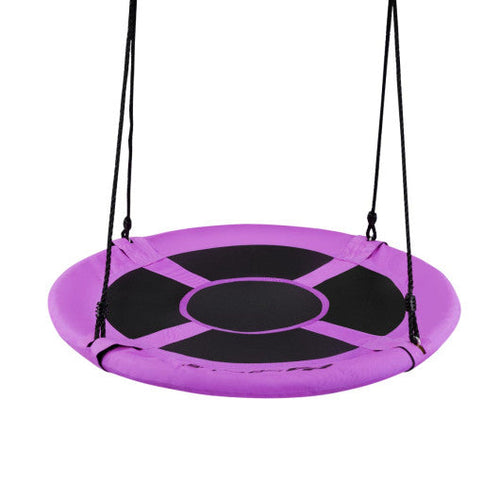 Load image into Gallery viewer, 40 Inch Flying Saucer Tree Swing Indoor Outdoor Play Set-Purple
