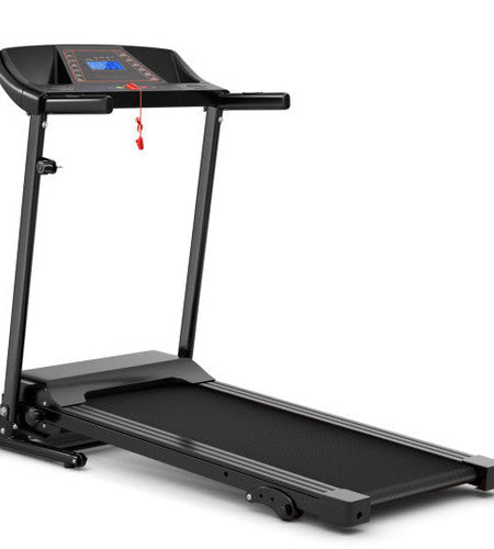 1.0 HP Foldable Treadmill Electric Support Mobile Power
