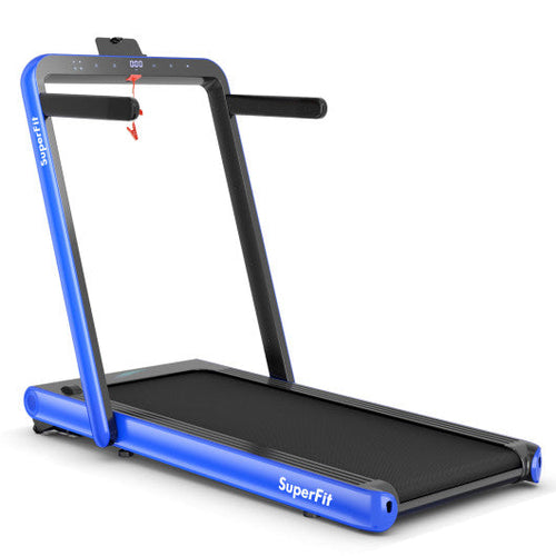 Load image into Gallery viewer, 4.75HP 2 In 1 Folding Treadmill with Remote APP Control-Navy
