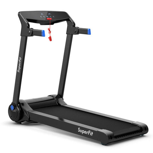 Load image into Gallery viewer, 3HP Electric Folding Treadmill with Bluetooth Speaker-Blue
