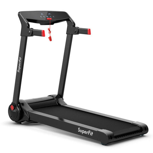 Load image into Gallery viewer, 3HP Electric Folding Treadmill with Bluetooth Speaker-Red
