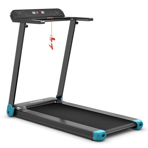 Load image into Gallery viewer, Folding Electric Compact Walking Treadmill with APP Control Speaker-Blue
