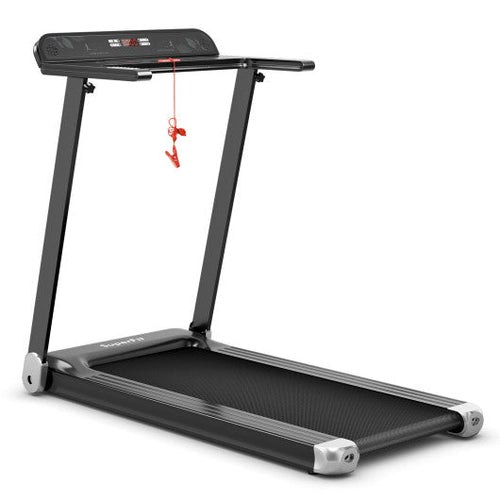 Load image into Gallery viewer, Folding Electric Compact Walking Treadmill with APP Control Speaker-Silver
