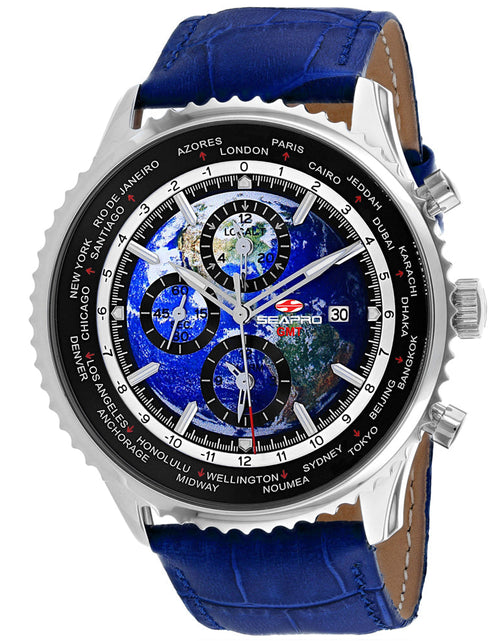 Load image into Gallery viewer, Seapro Men's Meridian World Timer GMT Blue Dial Watch - SP7132 by Balec Group
