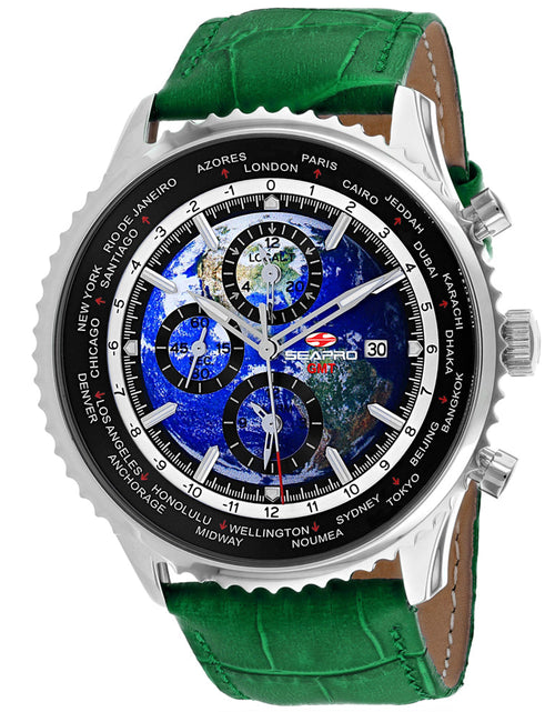 Load image into Gallery viewer, Seapro Men's Meridian World Timer GMT Blue Dial Watch - SP7133 by Balec Group
