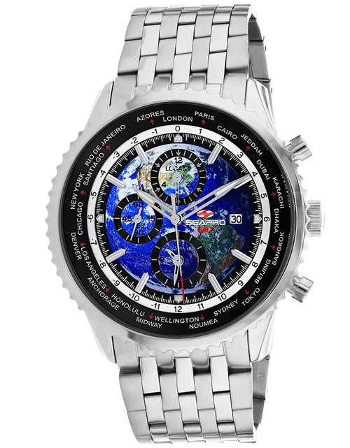 Load image into Gallery viewer, Seapro Men's Meridian World Timer GMT Blue Dial Watch - SP7320 by Balec Group
