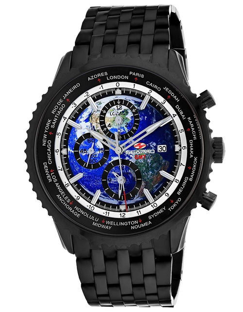 Load image into Gallery viewer, Seapro Men's Meridian World Timer GMT Blue Dial Watch - SP7322 by Balec Group
