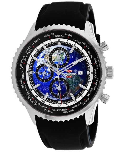 Load image into Gallery viewer, Seapro Men's Meridian World Timer GMT Blue Dial Watch - SP7520 by Balec Group
