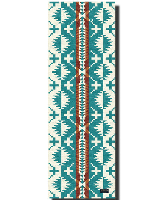 Load image into Gallery viewer, Ascend Yoga Mat Pendleton Spider Rock Aqua Mat by Yune Yoga
