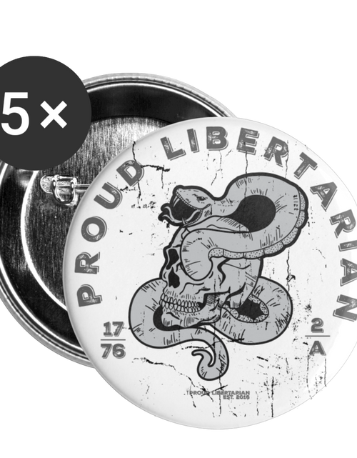 Load image into Gallery viewer, Buttons large 2.2'' (5-pack) by Proud Libertarian
