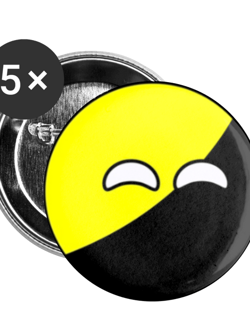 Load image into Gallery viewer, Anarchy Ball Buttons small 1'' (5-pack) by Proud Libertarian
