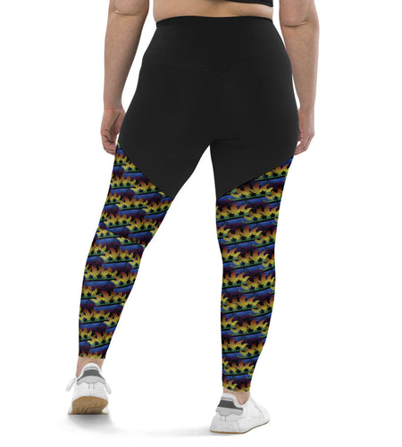 LGBTQ+ Libertarian Porcupine Sports Leggings by Proud Libertarian
