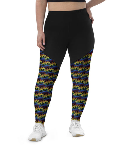 LGBTQ+ Libertarian Porcupine Sports Leggings by Proud Libertarian