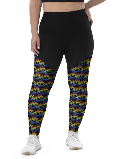 Load image into Gallery viewer, LGBTQ+ Libertarian Porcupine Sports Leggings by Proud Libertarian
