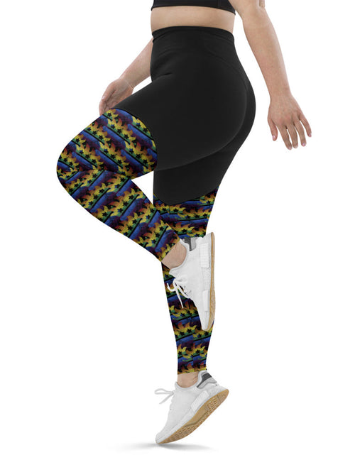 Load image into Gallery viewer, LGBTQ+ Libertarian Porcupine Sports Leggings by Proud Libertarian
