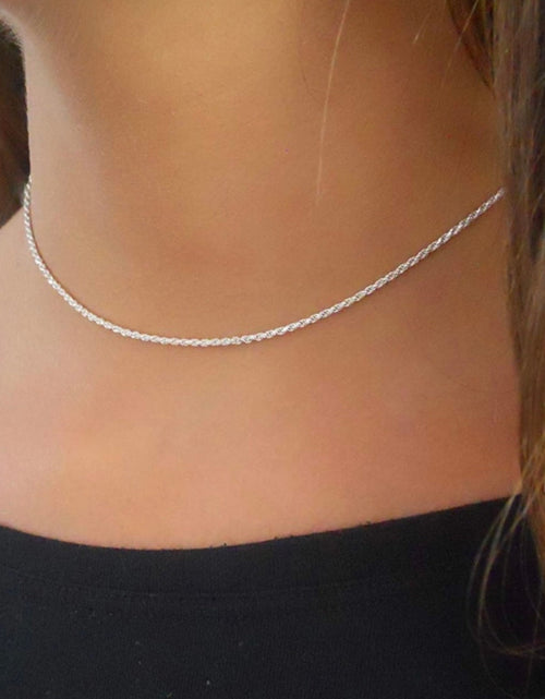 Load image into Gallery viewer, Solid Sterling Silver Stacking Necklace 3 Lengths by Donatello Gian

