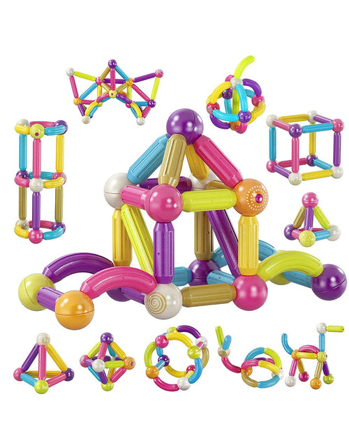Load image into Gallery viewer, Contixo ST2 Kids Magnetic Stix Stick 68 PCs 3D Building Blocks by Contixo

