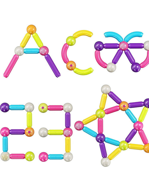 Load image into Gallery viewer, Contixo ST2 Kids Magnetic Stix Stick 68 PCs 3D Building Blocks by Contixo

