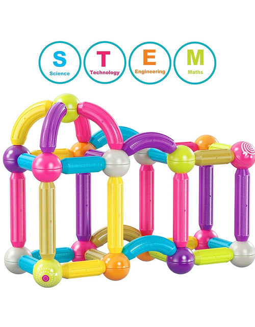 Load image into Gallery viewer, Contixo ST2 Kids Magnetic Stix Stick 68 PCs 3D Building Blocks by Contixo
