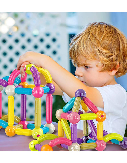 Load image into Gallery viewer, Contixo ST2 Kids Magnetic Stix Stick 68 PCs 3D Building Blocks by Contixo
