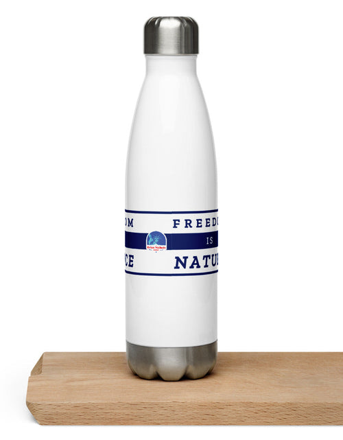 Load image into Gallery viewer, Freedom is Nature, Freedom Is Science Stainless Steel Water Bottle by Proud Libertarian
