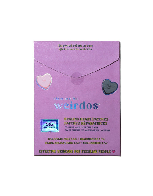 Load image into Gallery viewer, 16x Healing Heart Pimple Patches by Skincare for Weirdos
