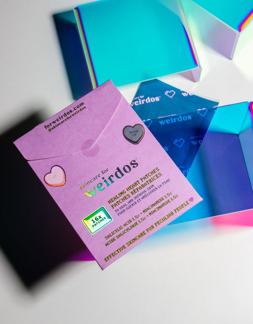 Load image into Gallery viewer, 16x Healing Heart Pimple Patches by Skincare for Weirdos
