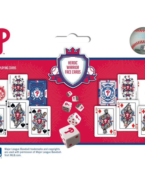 Load image into Gallery viewer, Philadelphia Phillies - 2-Pack Playing Cards &amp; Dice Set by MasterPieces Puzzle Company INC
