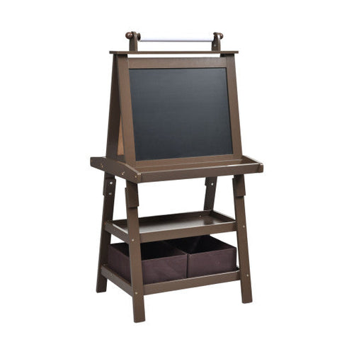 Load image into Gallery viewer, 3 in 1 Double-Sided Storage Art Easel-Brown
