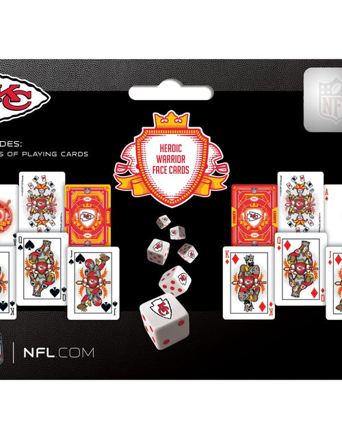 Load image into Gallery viewer, Kansas City Chiefs - 2-Pack Playing Cards &amp; Dice Set by MasterPieces Puzzle Company INC
