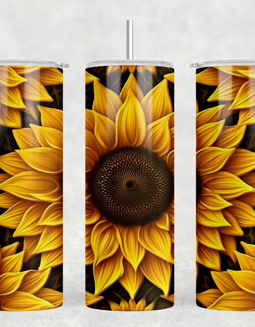 Load image into Gallery viewer, Sunflower|Skinny Tumbler|Optional Bluetooth Speaker| Speaker Color Varies by Rowdy Ridge Co
