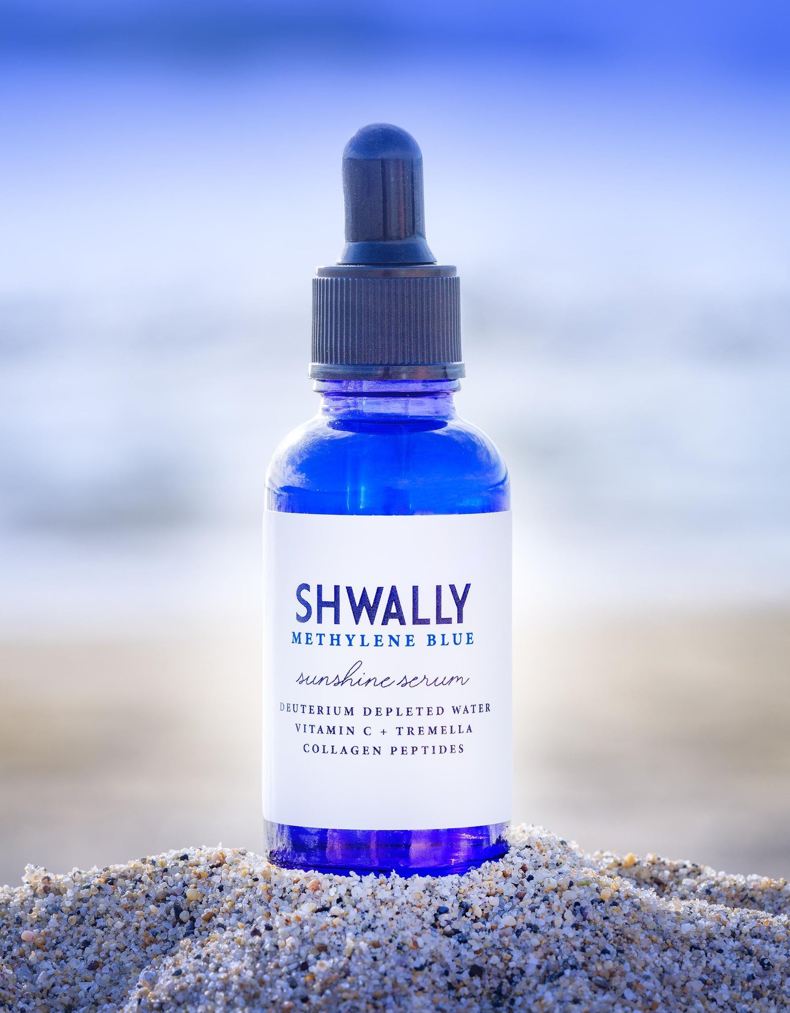 NEW Shwally Methylene Blue Daily Sunshine Serum + Copper Peptides Option by Shwally