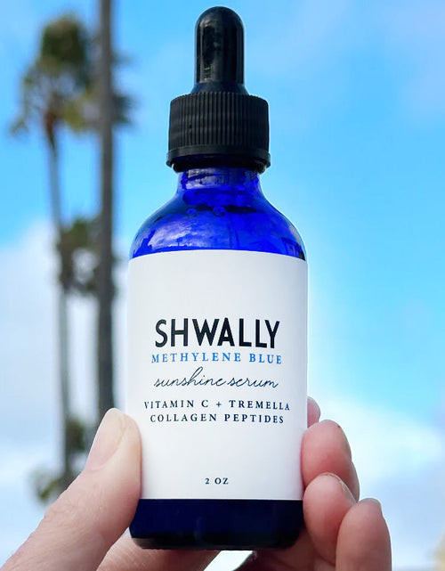 Load image into Gallery viewer, NEW Shwally Methylene Blue Daily Sunshine Serum + Copper Peptides Option by Shwally
