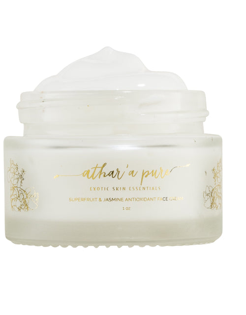 Load image into Gallery viewer, Superfruit &amp; Jasmine Antioxidant Face Moisturizer (Organic, Vegan, 100% Natural) by Athar'a Pure
