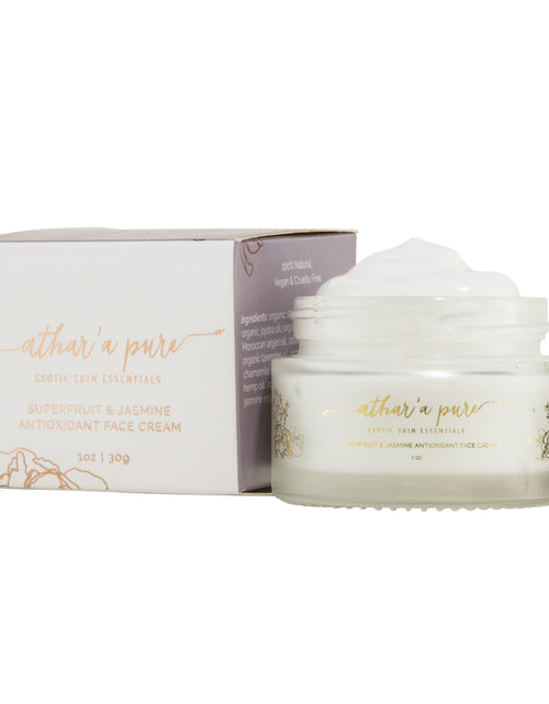 Load image into Gallery viewer, Superfruit &amp; Jasmine Antioxidant Face Moisturizer (Organic, Vegan, 100% Natural) by Athar'a Pure
