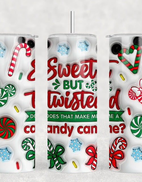 Load image into Gallery viewer, Sweet But Twisted - 20 oz Steel Skinny Tumbler - Optional Blue Tooth Speaker - Speaker Color will Vary by Rowdy Ridge Co
