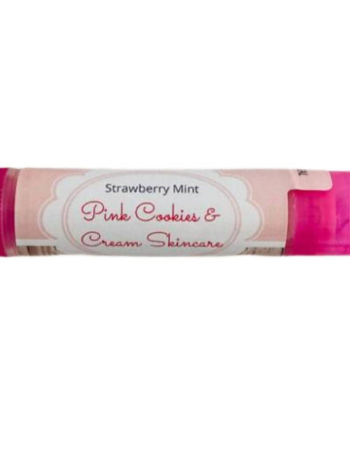 Load image into Gallery viewer, Sweet Cream Strawberry Mint Lip Balm Stick - 10 sticks x 0.15oz by Farm2Me
