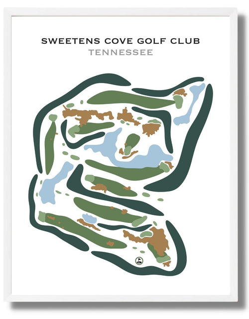 Load image into Gallery viewer, Sweetens Cove Golf Club, Tennessee - Printed Golf Courses by Golf Course Prints
