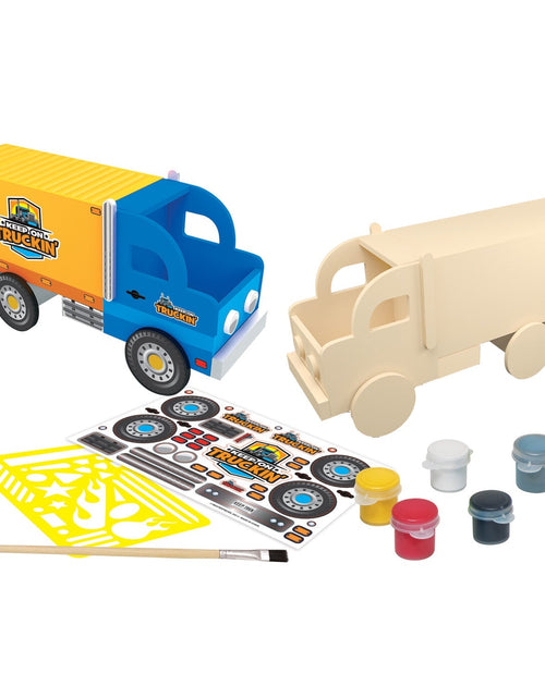 Load image into Gallery viewer, Semi Truck Wood Paint Set by MasterPieces Puzzle Company INC

