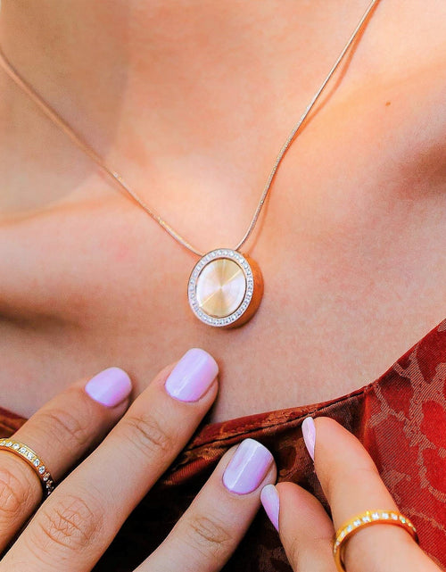 Load image into Gallery viewer, PT207B B.Tiff Black Pavé 30-Stone Halo Pendant by B.Tiff New York
