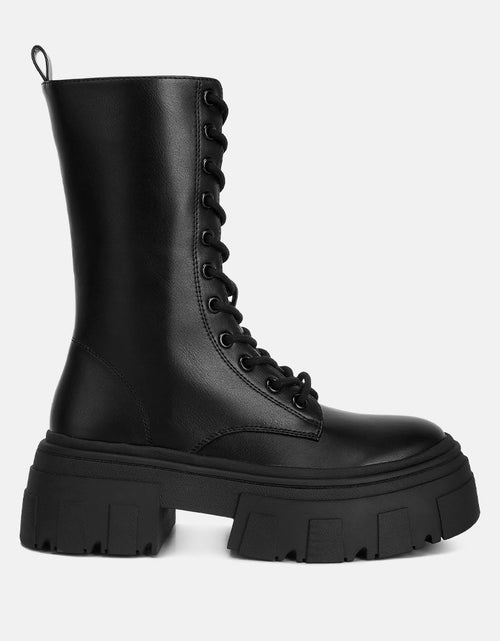 Load image into Gallery viewer, tatum combat boots by London Rag
