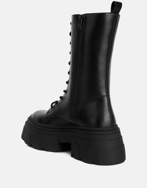 Load image into Gallery viewer, tatum combat boots by London Rag
