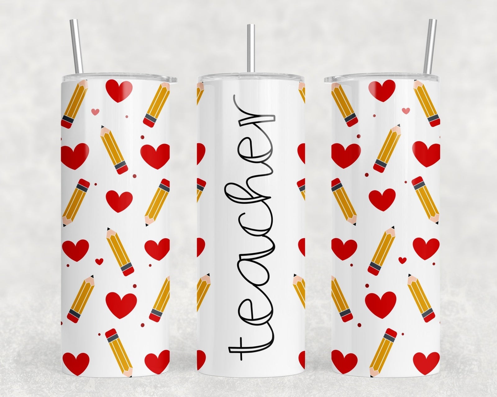 Teacher - 20 oz Steel Skinny Tumbler - Optional Blue Tooth Speaker - Speaker Color will Vary by Rowdy Ridge Co